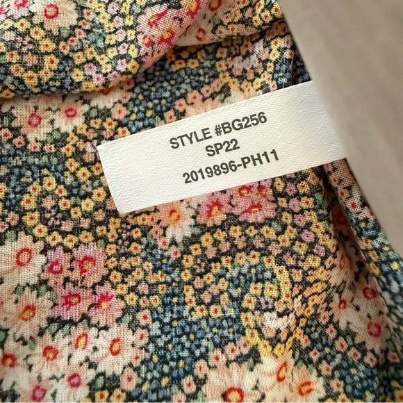 J. Crew Collection Tie-Sleeve Button-Front Top in Ratti Prism Floral - Picture 15 of 17